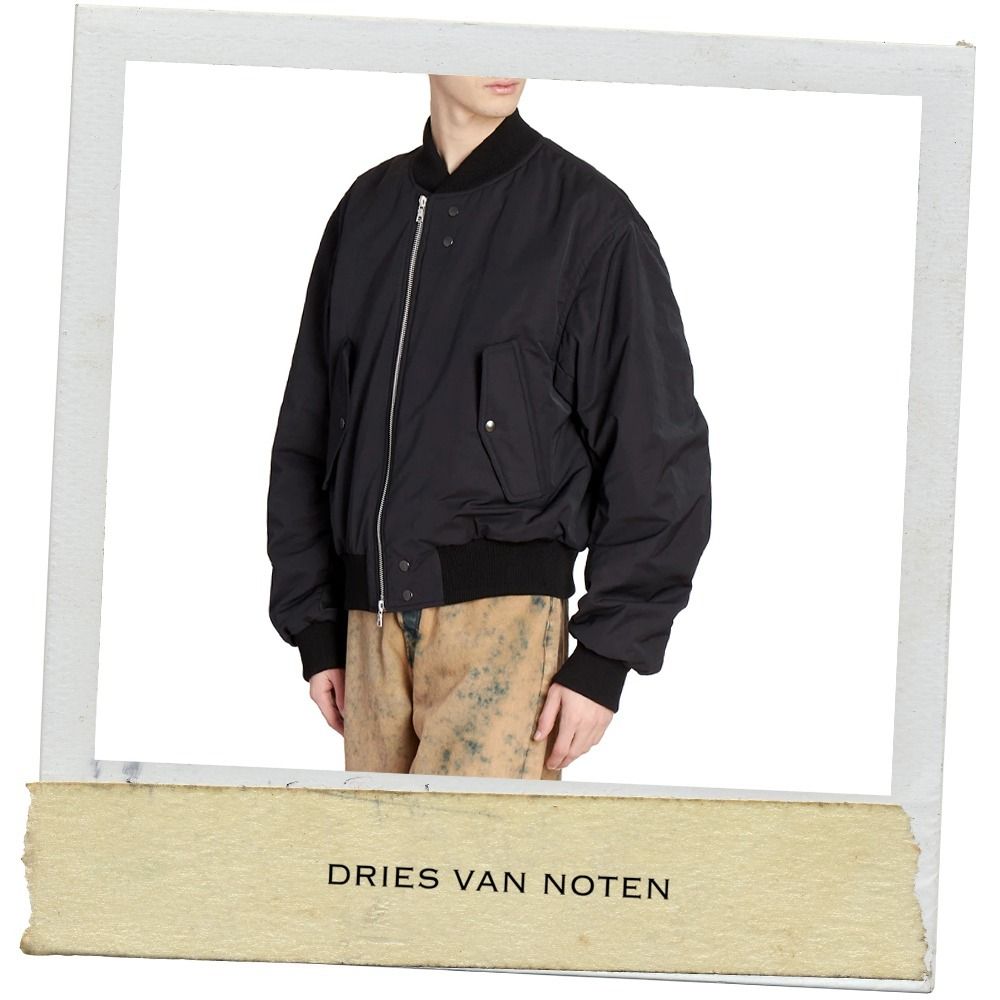 ☆ DRIES VAN NOTEN ☆ パッチボンバージャケット (Dries Van Noten ☆ DRIES VAN NOTEN ☆ パッチボンバージャケット (Dries Van Noten