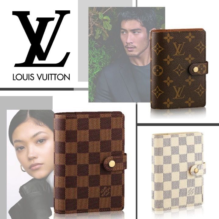 クレジットカード用ポケット3つ新品未使用 louis vuitton アジェンダ　手帳