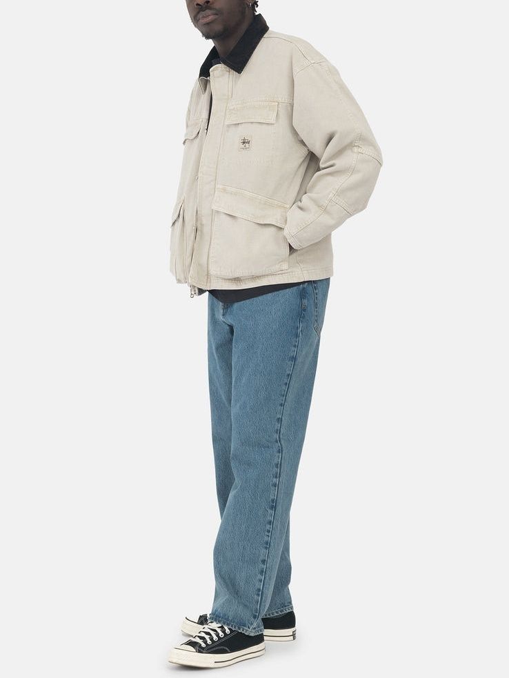STUSSY ウォッシュド キャンバス ジャケット 長袖 2色 送料込み STUSSY ウォッシュド キャンバス ジャケット 長袖 2色 送料込み