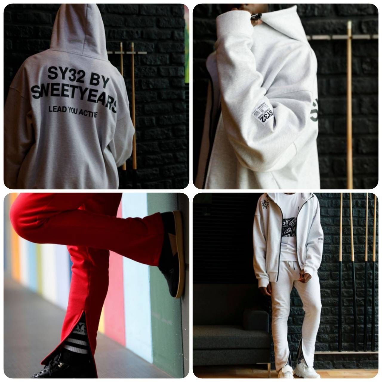 SY32 by SWEETYEARS セットアップ ジップフーディー スウェット (SWEET