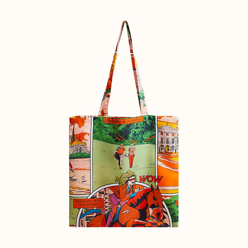 フランス発 ☆HERMES☆ petit h シルクバック L フランス発【HERMES】Petit H シルク風呂敷バッグ PM / DHL発送
