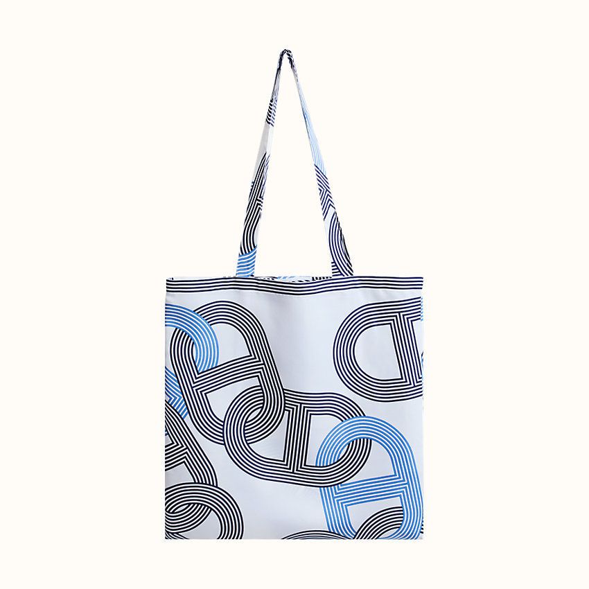 フランス発 ☆HERMES☆ petit h シルクバック L フランス発【HERMES】Petit H シルク風呂敷バッグ PM / DHL発送