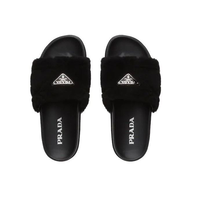 PRADA】日本未入荷 シャーリングスライド サンダル (PRADA/サンダル ...