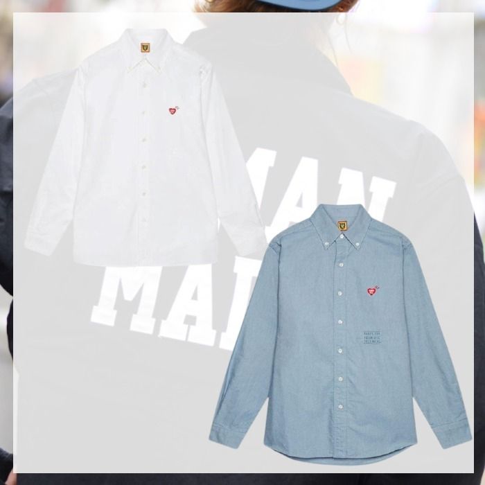 HUMAN MADE】ヒューマンメイドオックスフォードBDシャツ (HUMAN MADE HUMAN MADE】ヒューマンメイドオックスフォードBDシャツ (HUMAN MADE