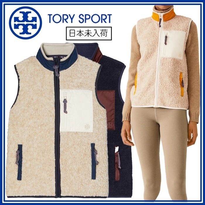 日本未入荷【TORYSPORTSトリースポーツ】フリースジップベスト (TORY 日本未入荷【TORYSPORTSトリースポーツ】フリースジップベスト (TORY
