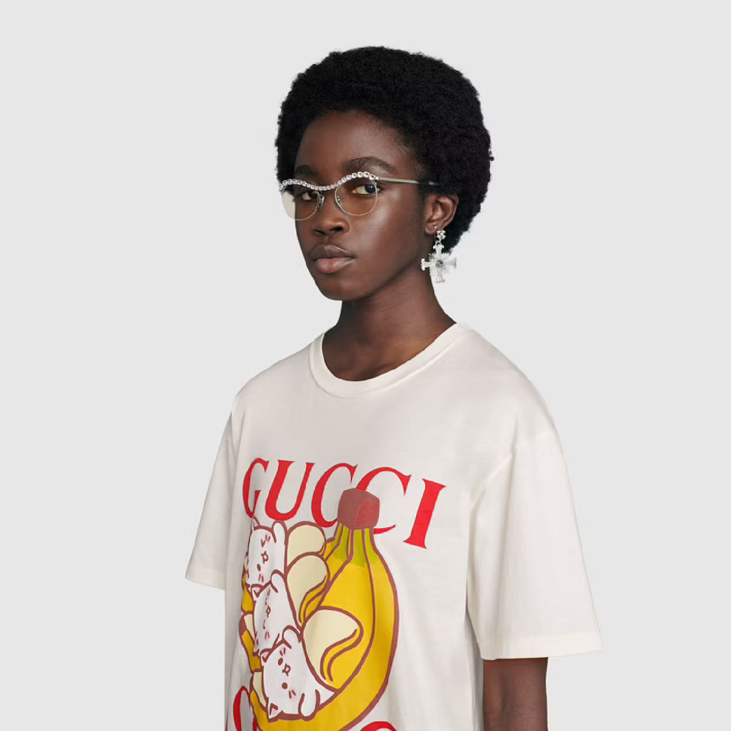 ☆GUCCI☆コットン Tシャツ♪日本のアニメキャラクターばなにゃ (GUCCI ☆GUCCI☆コットン Tシャツ♪日本のアニメキャラクターばなにゃ (GUCCI