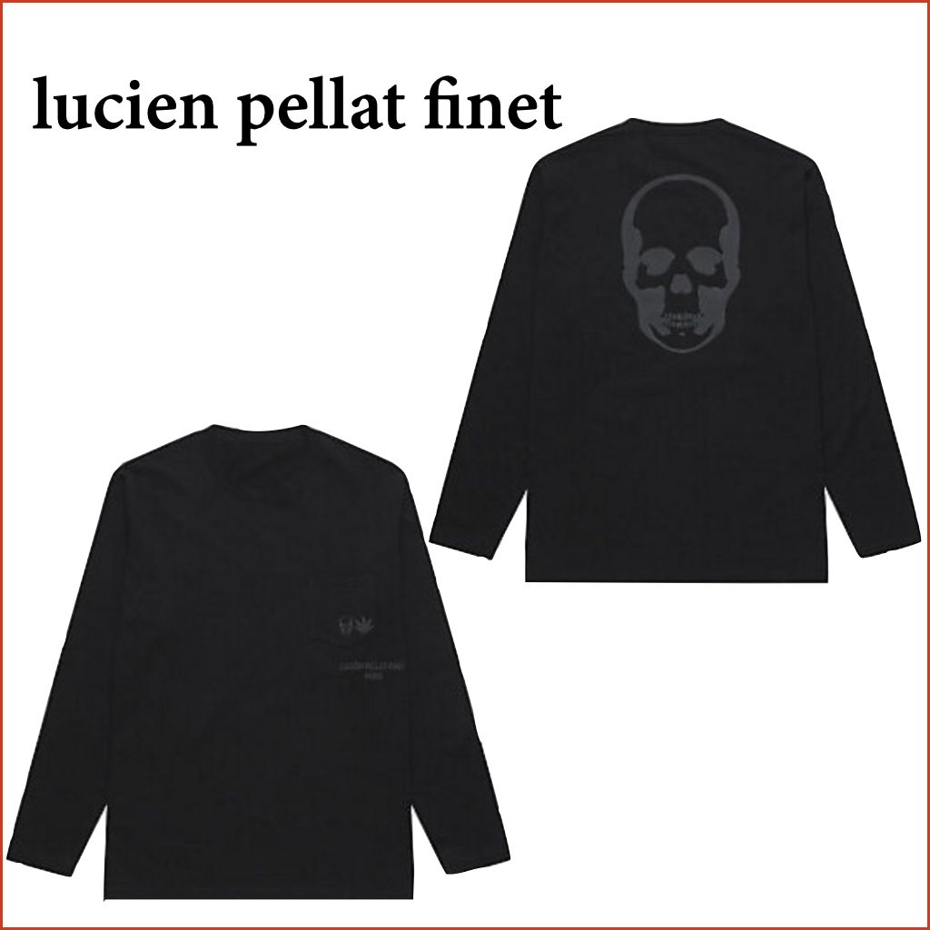 lucien pellat finet ルシアンペラフィネ Tシャツ 長袖 ドクロ (lucien 保証商品 カットソー finet pellat lucien Tシャツ/カットソー(半袖/袖なし)