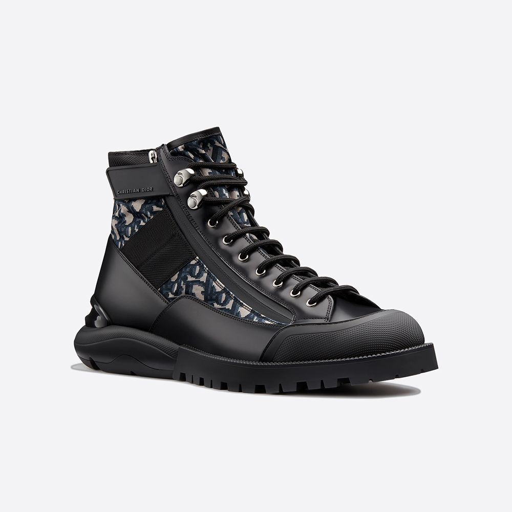 DIOR(ディオール)オブリーク*カーフスキン*コンバットブーツ (Dior ...