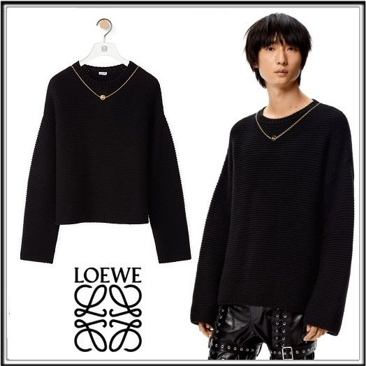 LOEWE】チェーン セーター (ウール&カシミヤ) (LOEWE/ニット・セーター 特上品 ロエベカシミヤニットベスト ニット/セーター