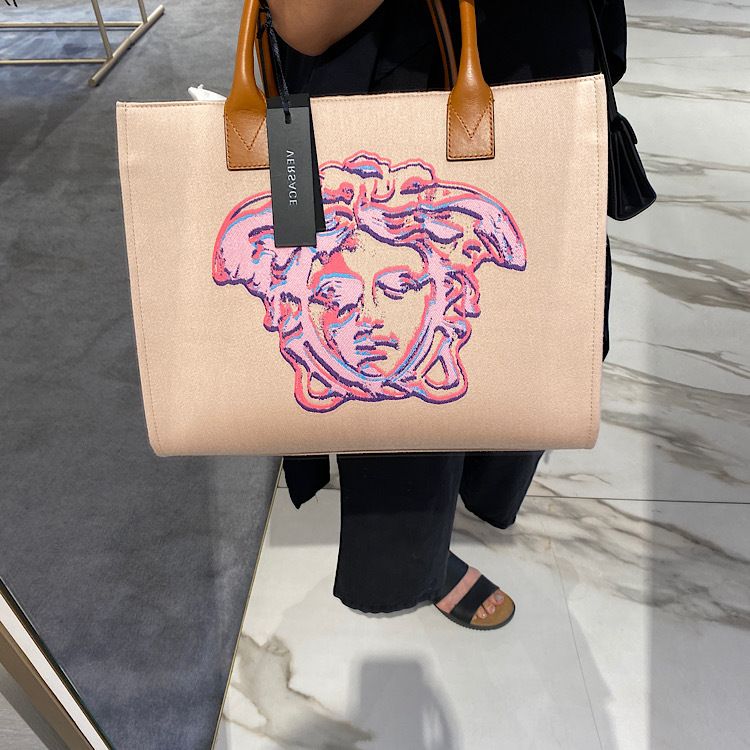 SALE!!【VERSACE】Cabas pop Medusa Canvas&Leather☆トート