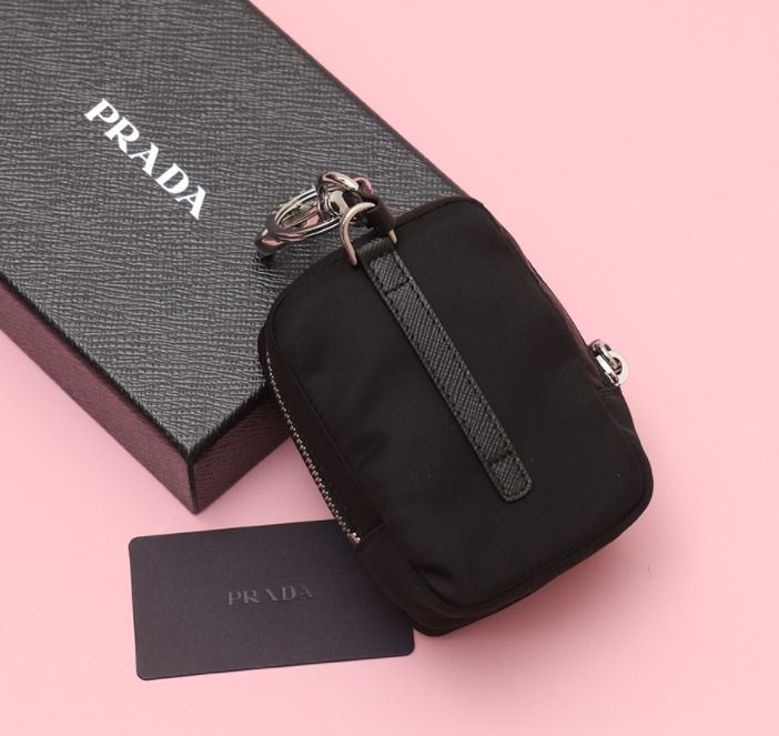 PRADA☆21FW ロゴポイント バックパック キーリング BLACK (PRADA PRADA☆21FW ロゴポイント バックパック キーリング BLACK (PRADA
