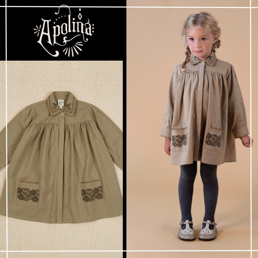 インスタで人気!☆Apolina☆Francine Shirt Dress - Sage☆彡 インスタで人気!☆Apolina☆Francine Shirt Dress - Sage☆彡