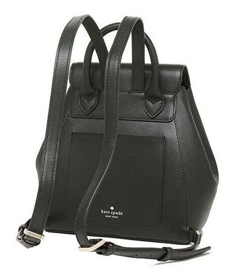 ランママ様専用♠️Kate Spade♠️黒レザーリュックミディアム