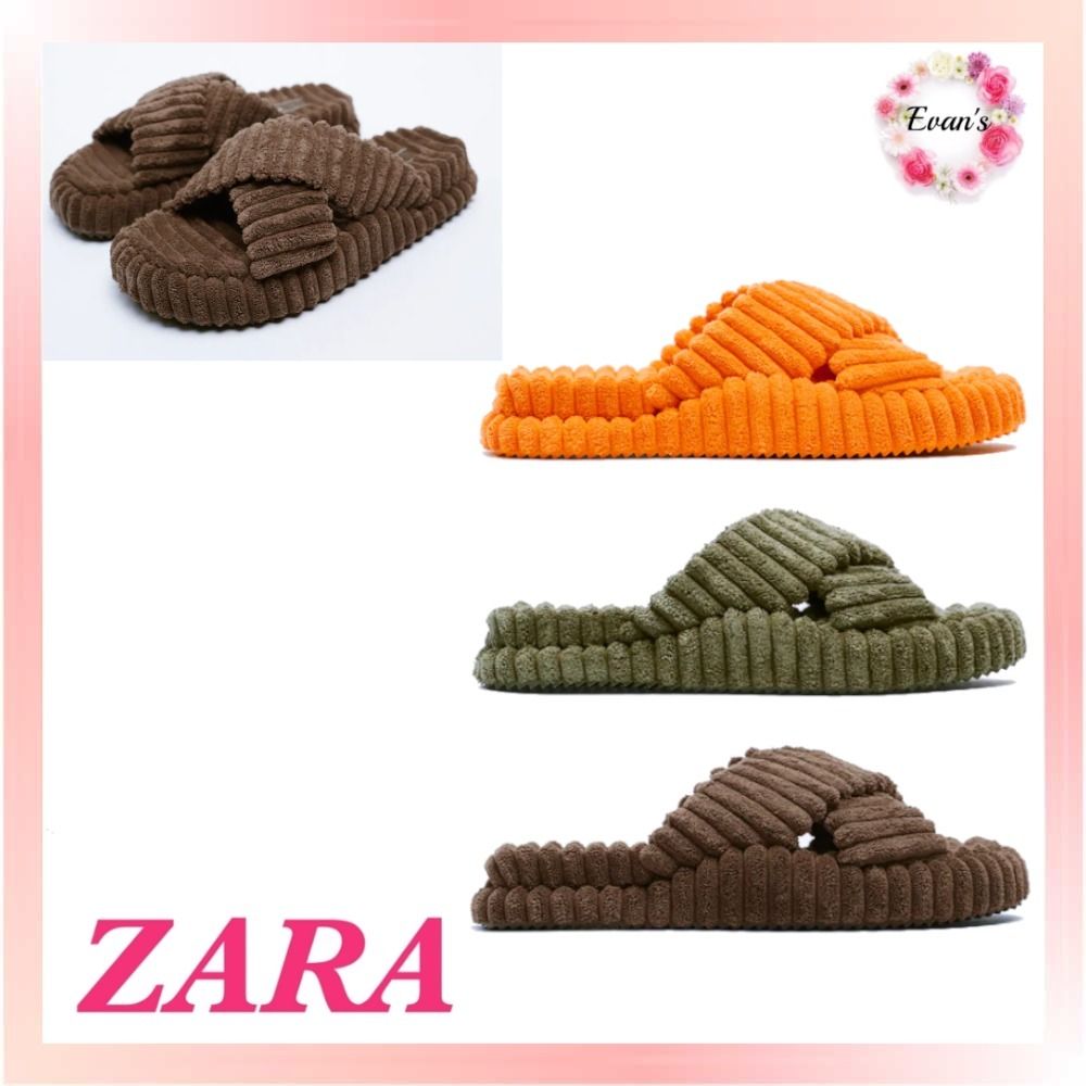 すぐ届く★国内発【ZARA】おしゃれ★ フラットタオル サンダル すぐ届く★国内発【ZARA】おしゃれ★ フラットタオル サンダル