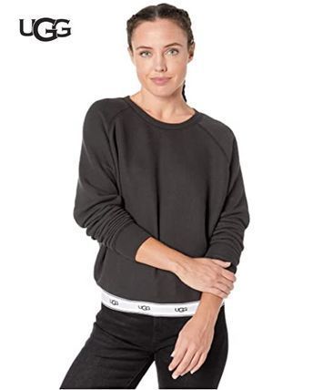 UGG ロゴ入り ブラック スウェット UGG ブラック スウェット トレーナー