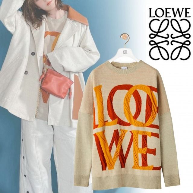 ロエベ ラブ ジャカード セーター (リネン&コットン) (LOEWE/ニット ...