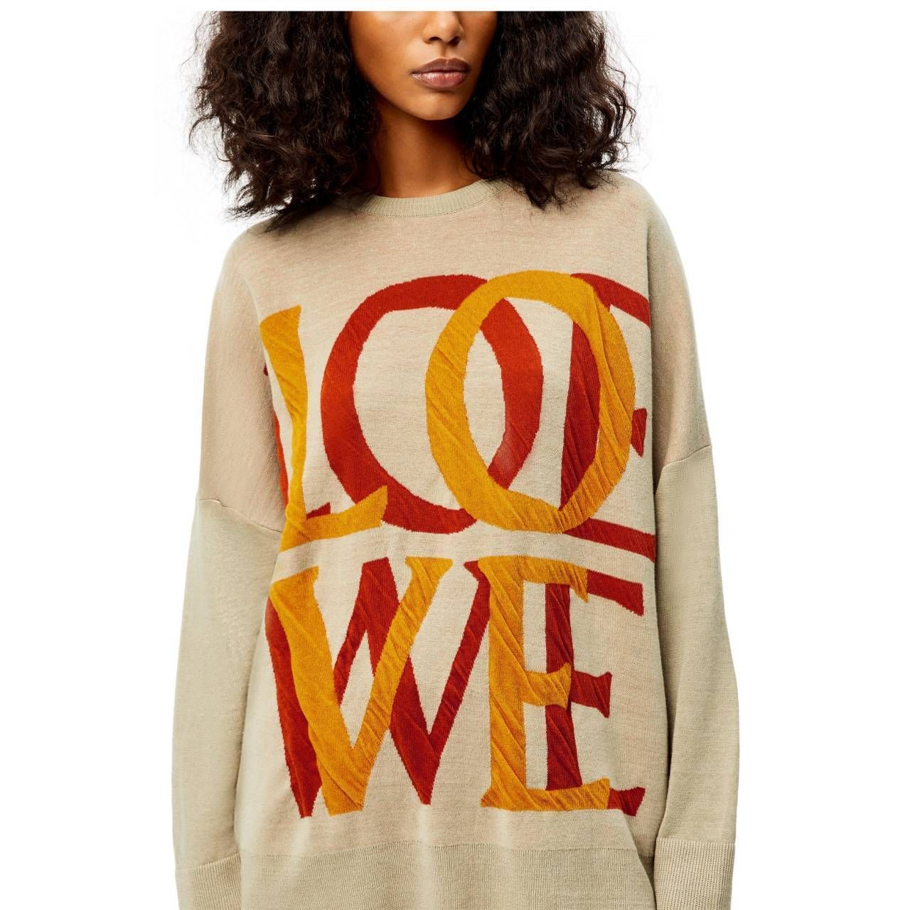 ロエベ ラブ ジャカード セーター (リネン&コットン) (LOEWE/ニット ...