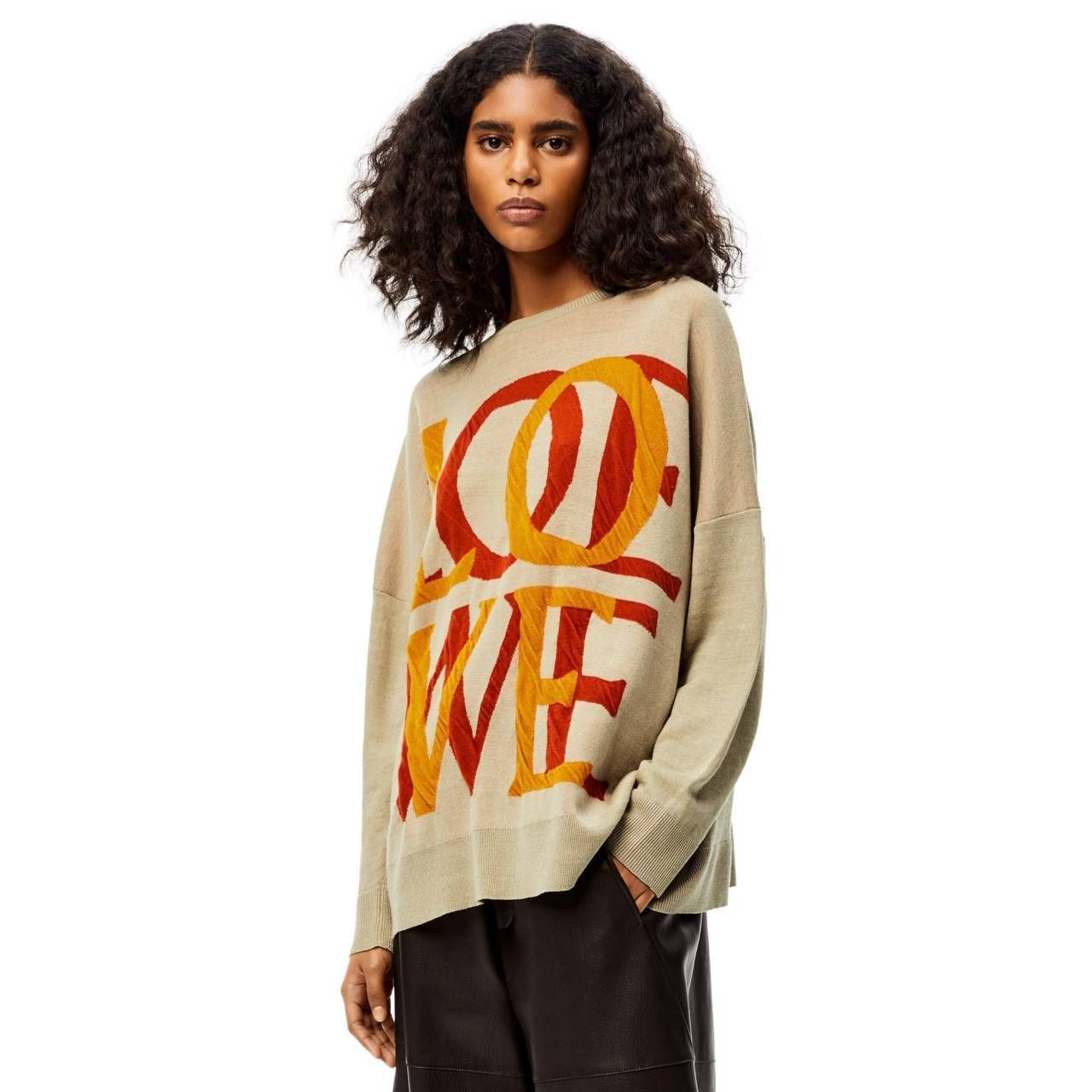 ロエベ ラブ ジャカード セーター (リネン&コットン) (LOEWE/ニット ...