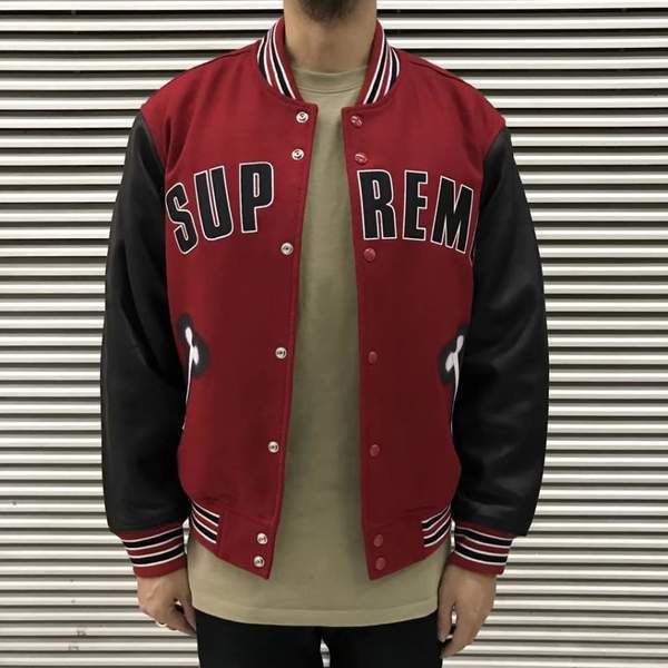 Supreme Bone Varsity Jacket Red シュプリーム スタジャン (Supreme ...