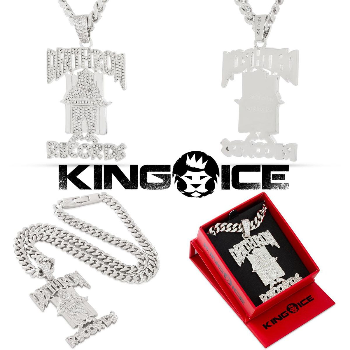 KING ICE キングアイス DEATH ROW LOGO NECKLACE ネックレス KING ICE キングアイス DEATH ROW LOGO NECKLACE ネックレス