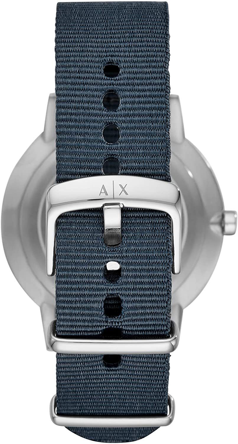 ARMANI EXCHANGE 腕時計 42mm シルバー ナイロン 人気 (A/X Armani