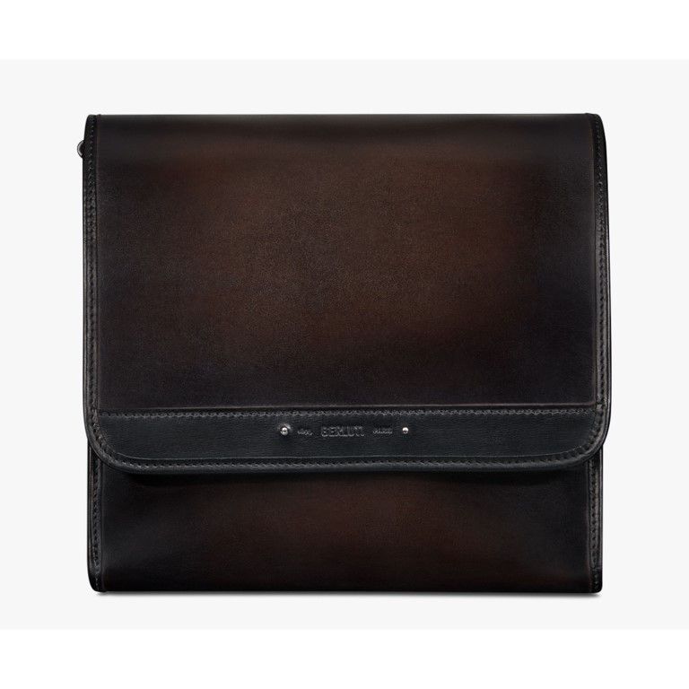 すぐ届く☆BERLUTI レザー メッセンジャーバッグ ショルダー (Berluti すぐ届く☆BERLUTI レザー メッセンジャーバッグ ショルダー (Berluti