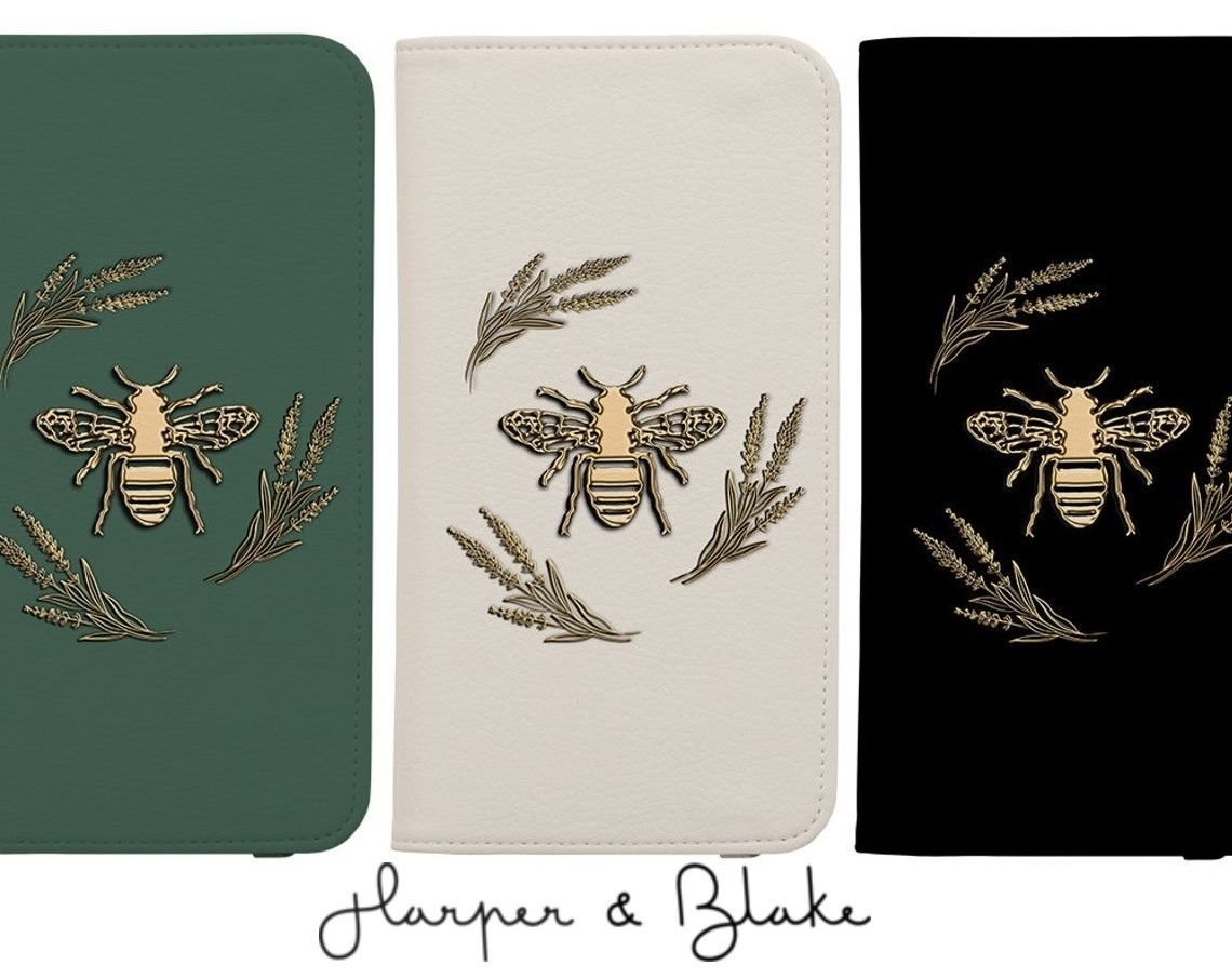 送関込【Harper & Blake】UK発!手帳型スマホケース Bee/蜂はち (Harper 送関込【Harper & Blake】UK発!手帳型スマホケース Bee/蜂はち (Harper
