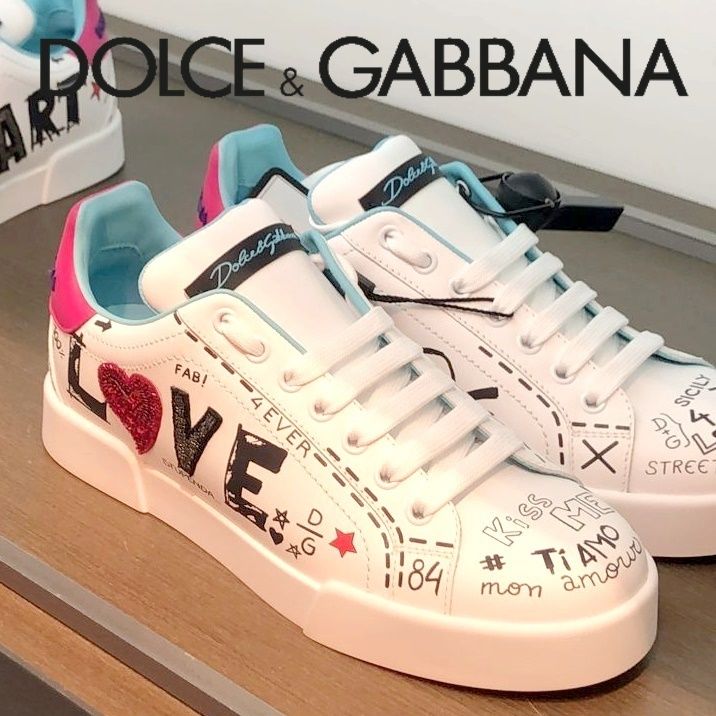 DOLCE&GABBANA ドルガバ LOVE & HEART ポルトフィーノスニーカー 取扱No.1 Dolce スニーカー Gabbana & スニーカー