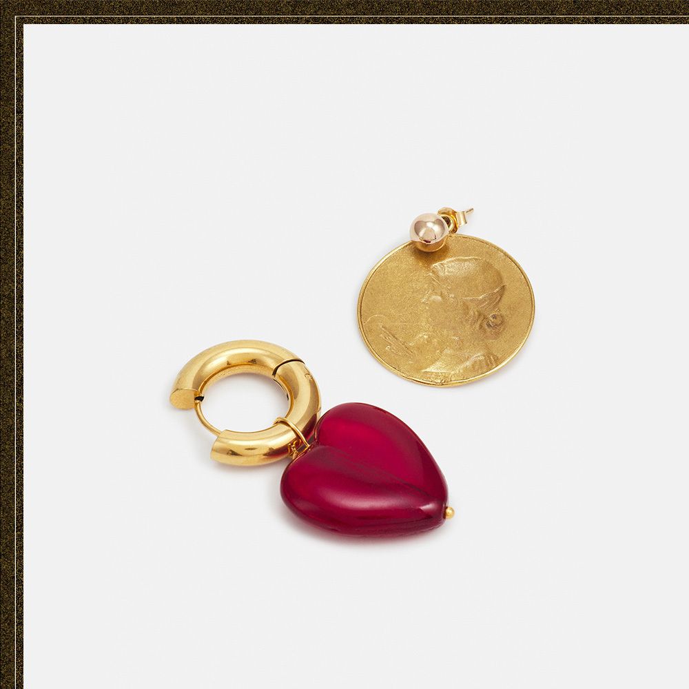 魅力的な Timeless ピアスチャームハートリング2点セット Pearly アクセサリー