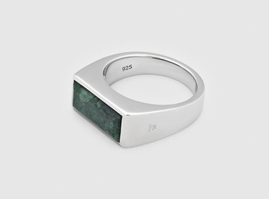 ■VIPSALE■ Tom Wood Peaky Ring Green Marble シルバーリング Peaky Ring Green Marble - Tom Wood Project Official Online Store