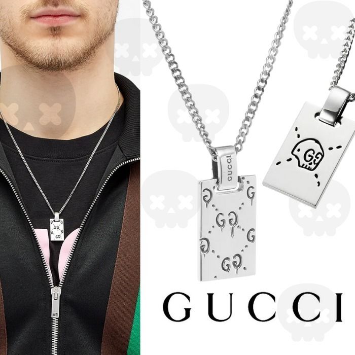 【はかなり】 Gucci - gucci ghost ネックレスの通販 by booooon｜グッチならラクマ いのではな