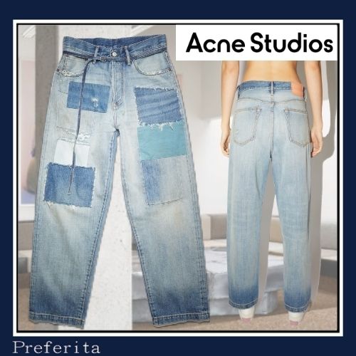 ACNE STUDIOS】ルーズフィットジーンズ ブルーマルチ ワイド (Acne 大阪スペシャル デニム ワイドデニム ジーンズ studios Acne デニム/ジーンズ