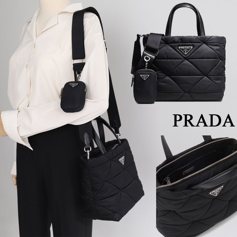 関税負担なし☆PRADA プラダ パデッドナイロン トートバッグ (PRADA 関税負担なし☆PRADA プラダ パデッドナイロン トートバッグ (PRADA