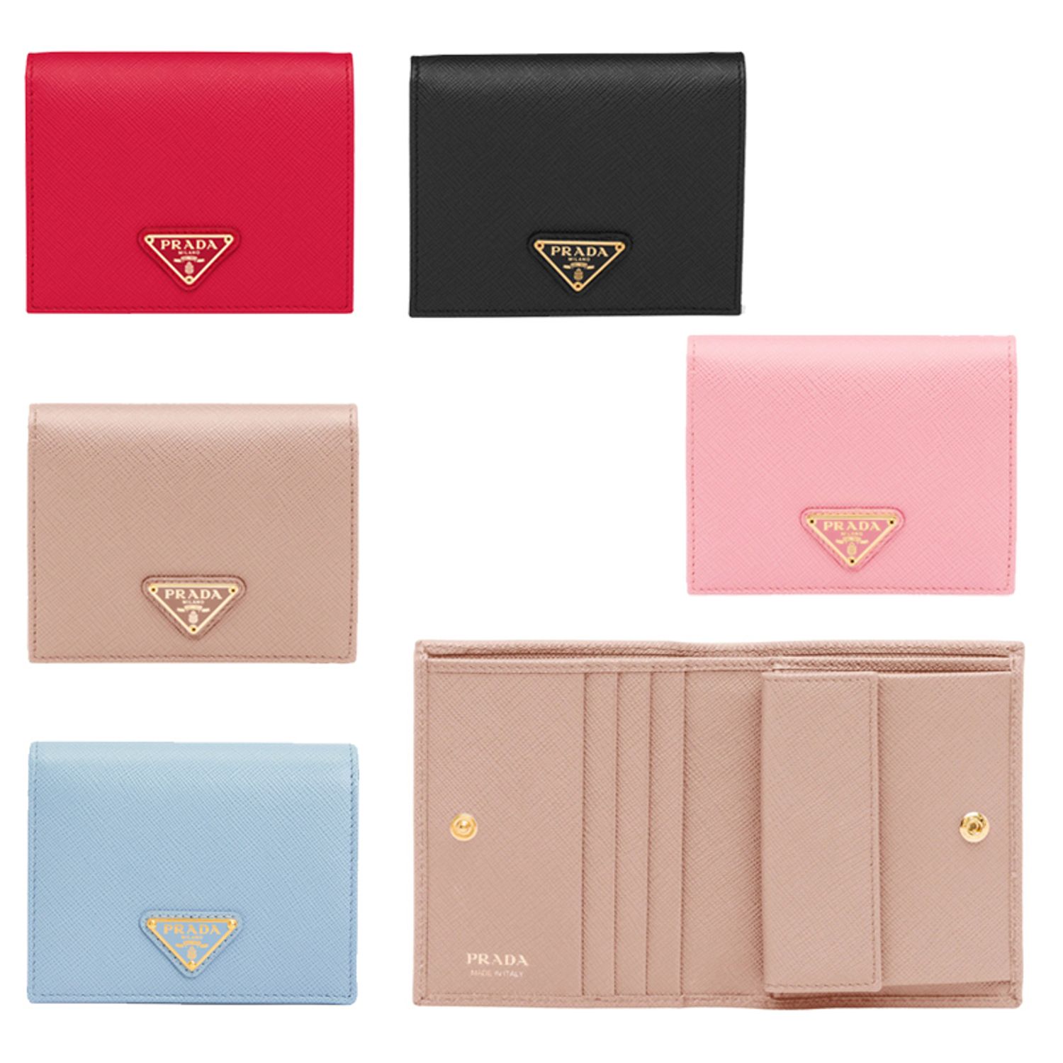 関税負担なし☆PRADA プラダ Small サフィアーノレザー財布 (PRADA