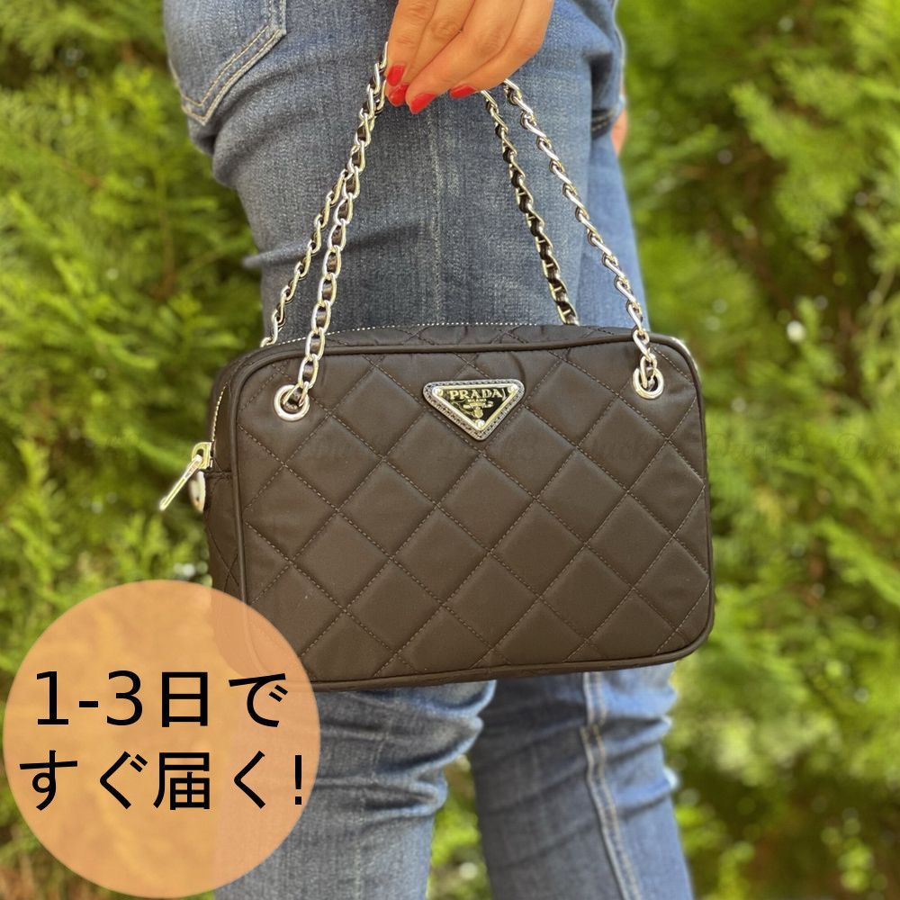 ショルダーバッグ【新品未使用】PRADA キルティングナイロン ショルダーバッグ