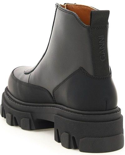 関税送料込 21AW【GANNI】レザー フロントジップ アンクルブーツ 関税送料込 21AW【GANNI】レザー フロントジップ アンクルブーツ