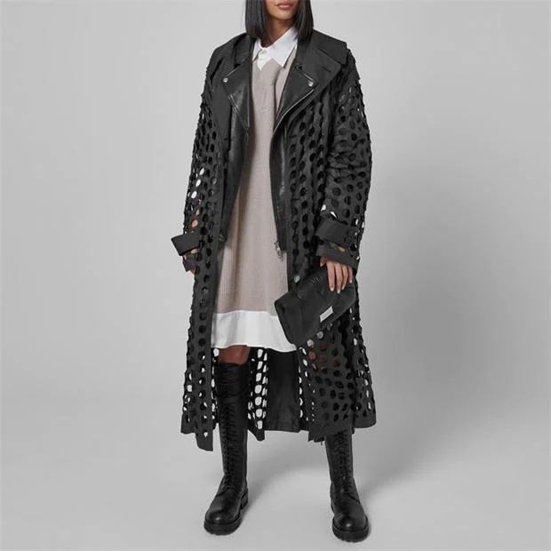 大人気!】Maison Margiela☆パンチホール トレンチコート (Maison 特売オンライン Maison Margiela メゾン マルジェラ コート 長袖 パンチング その他