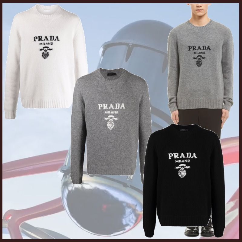 店頭展示品処分特価 【PRADA】ウール クルーネック セーター 訳あり ...