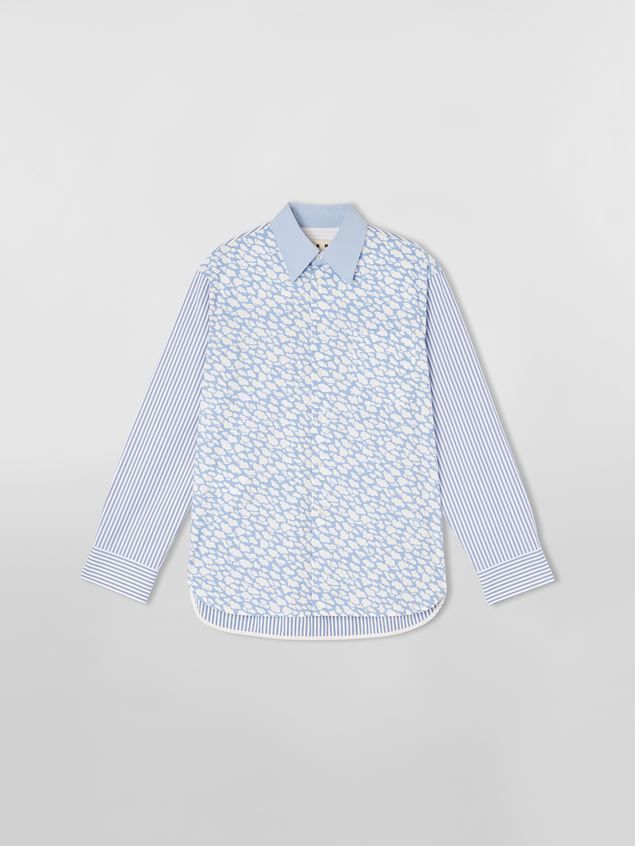 マルニ CLOUDS PRINTコットンポプリンシャツ ブルー (MARNI/シャツ マルニ CLOUDS PRINTコットンポプリンシャツ ブルー (MARNI/シャツ