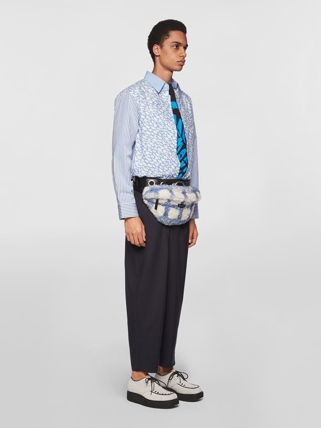 マルニ CLOUDS PRINTコットンポプリンシャツ ブルー (MARNI/シャツ マルニ CLOUDS PRINTコットンポプリンシャツ ブルー (MARNI/シャツ