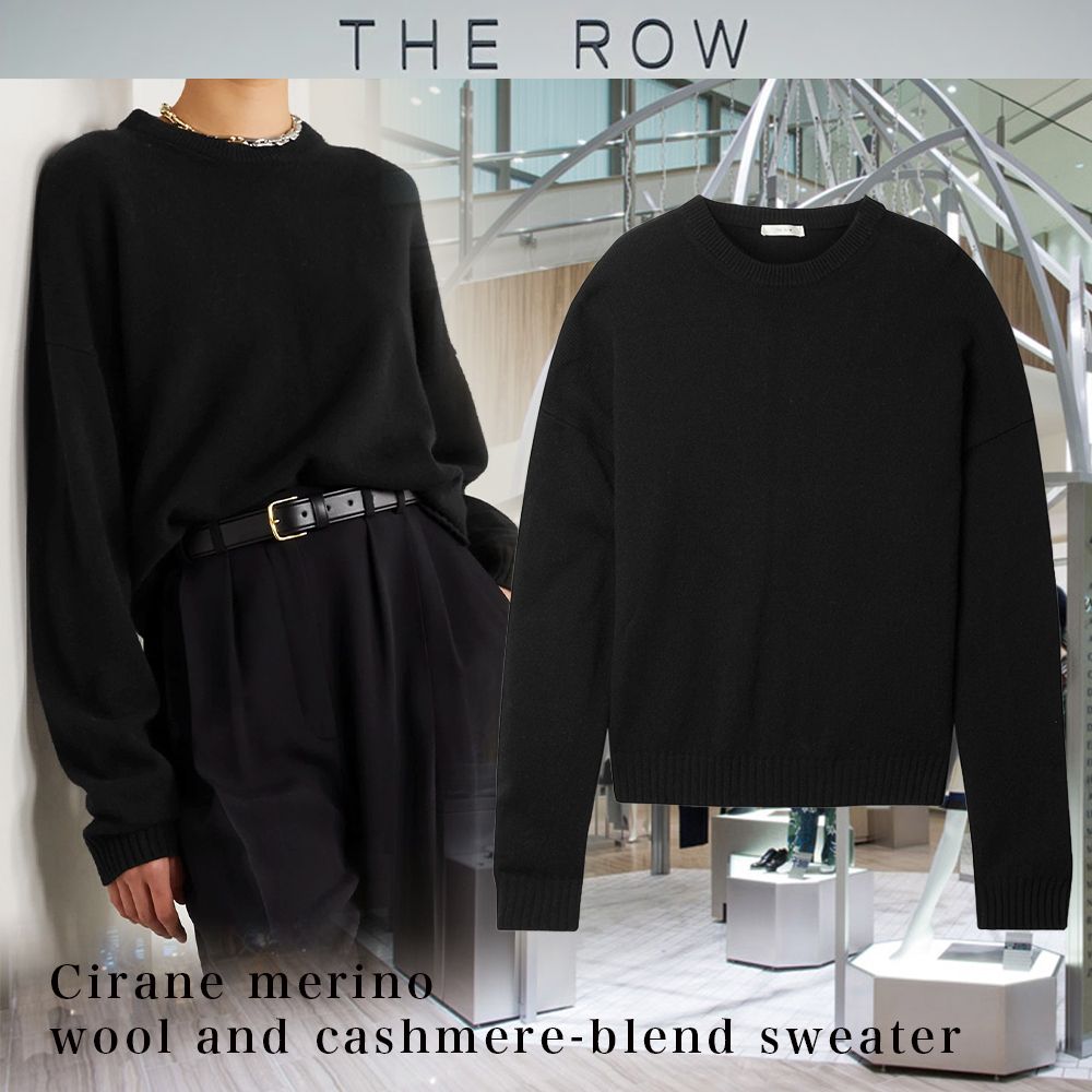 THE ROW ザロウ ローゲージ袖口ケーブル編チュニックニット定価23万円 ブランド公式通販 THE ROW ザロウ ローゲージ袖口ケーブル編チュニックニット定価23万円 ニット/セーター