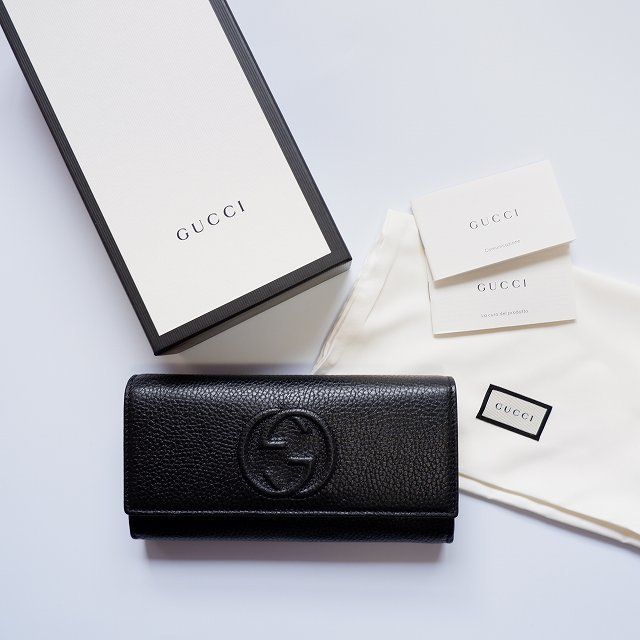 アウトレット】GUCCI GGロゴ フラップ開閉 長財布 598206 (GUCCI/長 ...