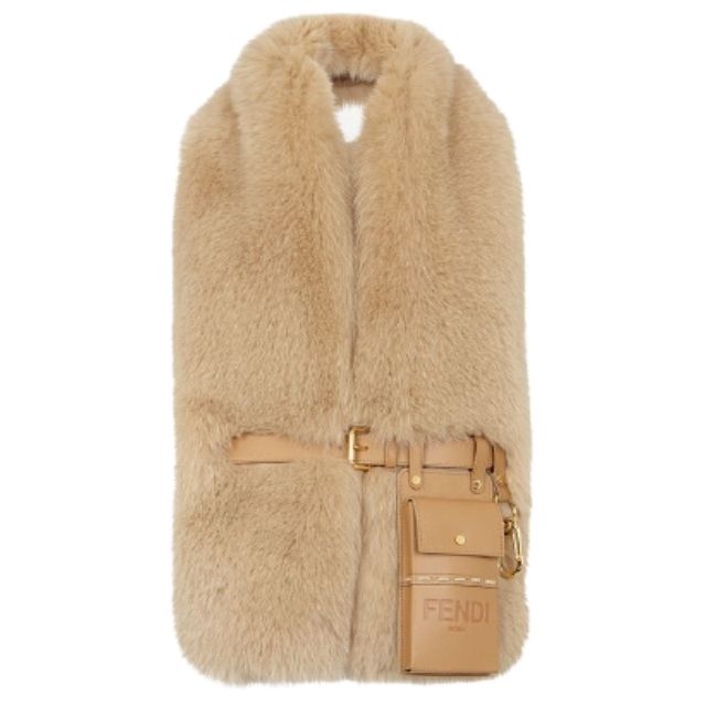 フェンディ◇ファー ストール フォックス マフラー FENDI (FENDI 在庫有即納 フェンディ FENDI ファーコート 毛皮 カーディガン つけ襟 マフラー マフラー/ショール