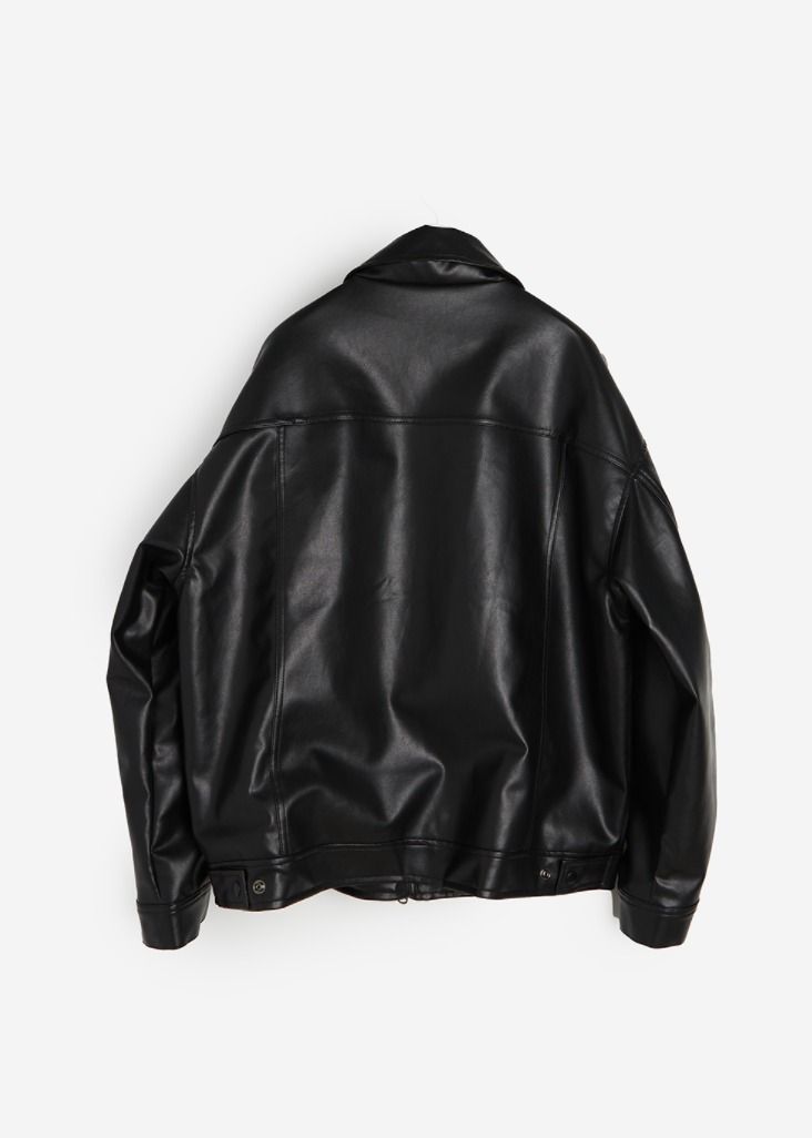 ☆関税込☆RAUCOHOUSE☆Vegan leather zip-up single jacke.t ☆関税込☆RAUCOHOUSE☆Vegan leather zip-up single jacke.t