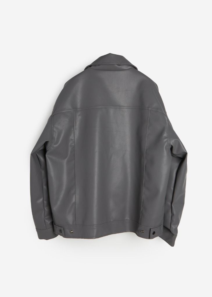 ☆関税込☆RAUCOHOUSE☆Vegan leather zip-up single jacke.t ☆関税込☆RAUCOHOUSE☆Vegan leather zip-up single jacke.t