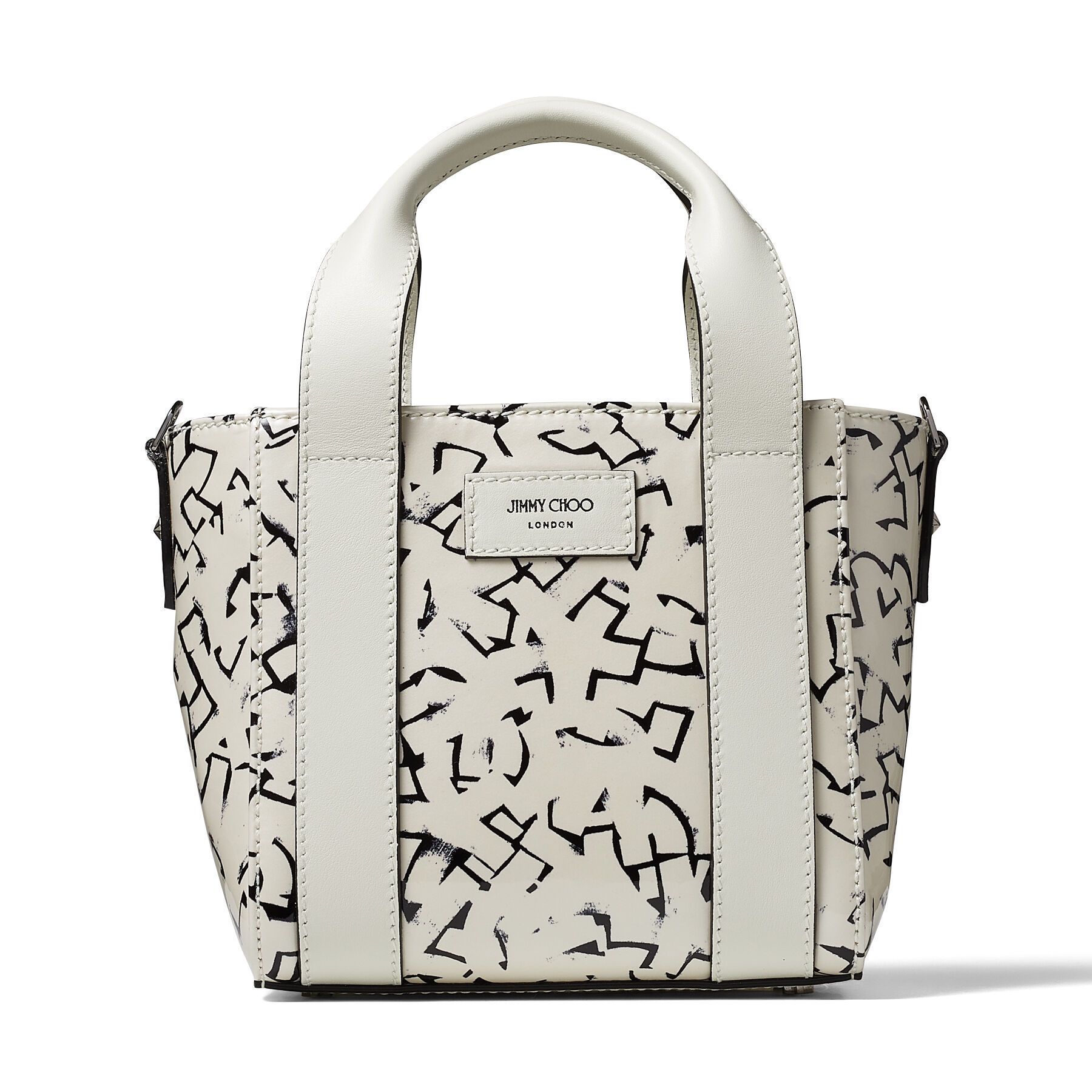 Jimmy Choo☆JC / ERIC HAZE アートワーク レザートートバッグ (Jimmy ...