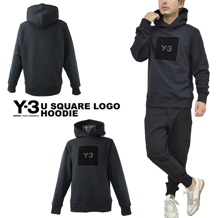Y-3 ワイスリー フーディ U SQUARE LOGO HOODIE 海外限定 即納 (Y-3 Y-3 ワイスリー フーディ U SQUARE LOGO HOODIE 海外限定 即納 (Y-3