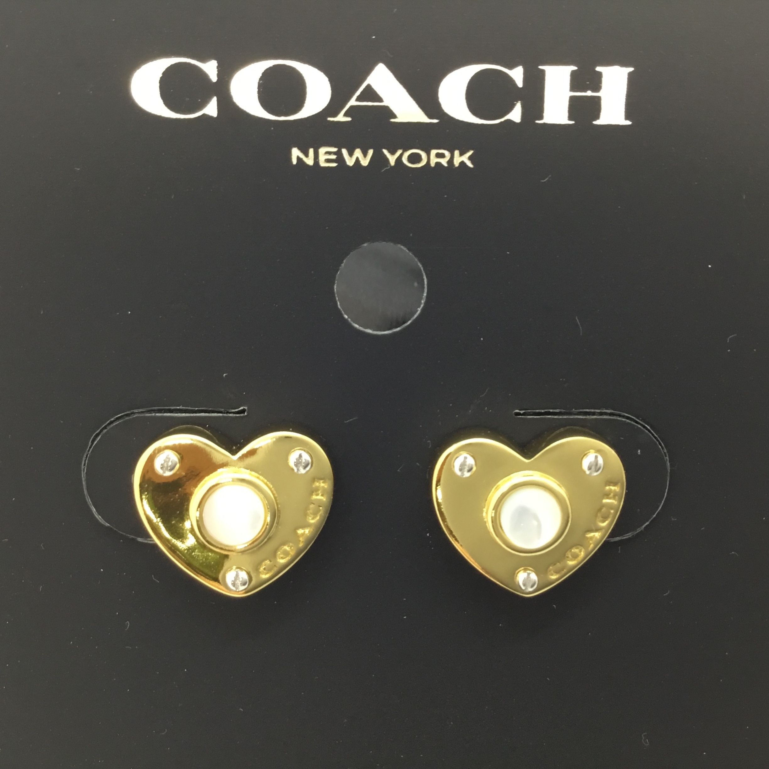 COACH コーチ ゴールド ハート型 ピアス SP7 (Coach/ピアス) C4258