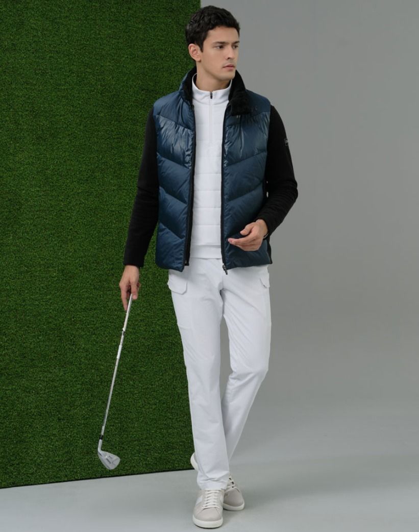 ☆送料・関税込☆Cleveland Golf☆グース斜線キルティングベスト ☆送料・関税込☆Cleveland Golf☆グース斜線キルティングベスト