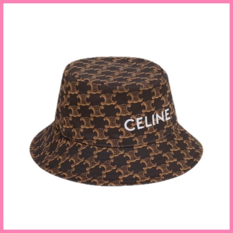 海外限定【CELINE直営店】バケットハット トリオンフ モノグラム ...